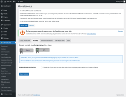 Page screenshot: WP Security &rarr; Miscellaneous &rarr; Frames