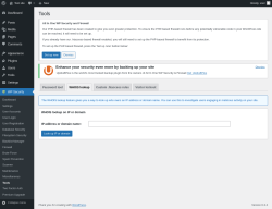 Page screenshot: WP Security &rarr; Tools &rarr; WHOIS lookup