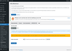 Page screenshot: WP Security &rarr; Miscellaneous &rarr; Salt