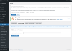 Page screenshot: WP Security &rarr; Tools &rarr; WHOIS lookup