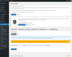Page screenshot: WP Security &rarr; User Security &rarr; Salt