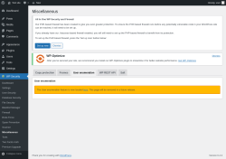 Page screenshot: WP Security &rarr; Miscellaneous &rarr; User enumeration