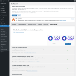 Page screenshot: WP Security &rarr; Premium Upgrade