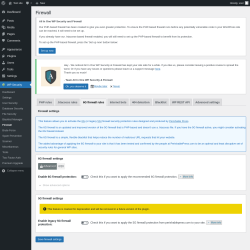 Page screenshot: WP Security &rarr; Firewall &rarr; 6G firewall rules