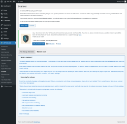 Page screenshot: WP Security &rarr; Scanner &rarr; Malware scan