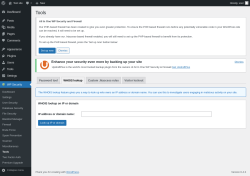 Page screenshot: WP Security &rarr; Tools &rarr; WHOIS lookup