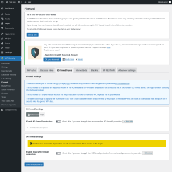 Page screenshot: WP Security &rarr; Firewall &rarr; 6G firewall rules