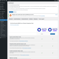 Page screenshot: WP Security &rarr; Premium Upgrade