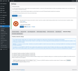 Page screenshot: AIOS → Settings → Advanced settings
