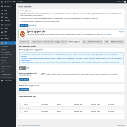 Page screenshot: AIOS → User Security → Manual approval
