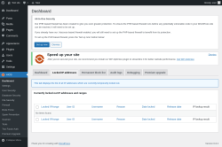 Page screenshot: AIOS → Locked IP addresses