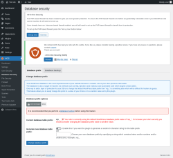 Page screenshot: AIOS → Database Security