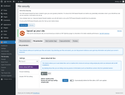 Page screenshot: AIOS → File Security → File protection