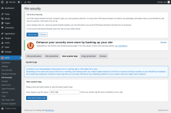Page screenshot: AIOS → File Security → Host system logs
