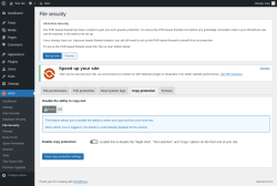 Page screenshot: AIOS → File Security → Copy protection