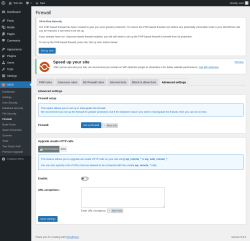 Page screenshot: AIOS → Firewall → Advanced settings