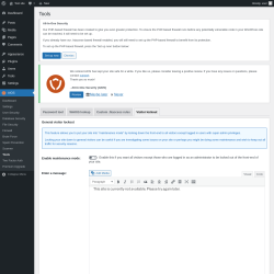 Page screenshot: AIOS → Tools → Visitor lockout