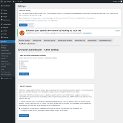 Page screenshot: AIOS → Settings → Two factor authentication