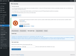Page screenshot: AIOS → File Security → Host system logs
