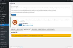 Page screenshot: AIOS → Firewall → 6G firewall rules