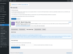 Page screenshot: AIOS → File Security → Host system logs