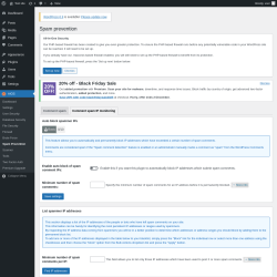 Page screenshot: AIOS → Spam Prevention → Comment spam IP monitoring