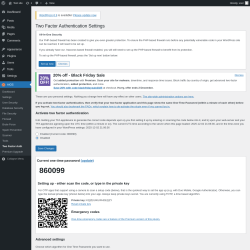 Page screenshot: AIOS → Two Factor Auth