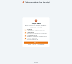 Page screenshot: AIOS &rarr; Settings &rarr; WP version info
