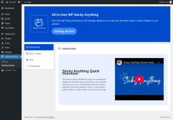 Page screenshot: Sticky Anything → Getting Started