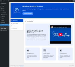 Page screenshot: Sticky Anything → Getting Started