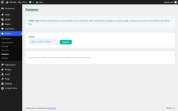 Page screenshot: Alnora &rarr; Patients