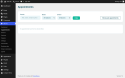 Page screenshot: Alnora &rarr; Appointments