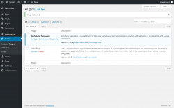 Page screenshot: Plugins ‹ Test site — WordPress