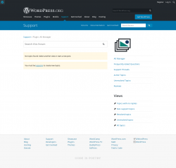 Page screenshot: Settings → Support Forum