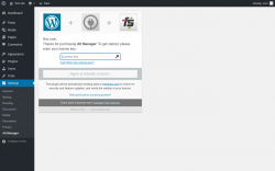 Page screenshot: Alt Manager Settings ‹ Test site — WordPress