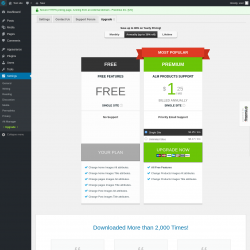 Page screenshot: Settings → Alt Manager → Upgrade  ➤