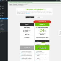 Page screenshot: Settings → Alt Manager → Upgrade  ➤