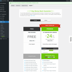 Page screenshot: Settings → Alt Manager → Upgrade  ➤