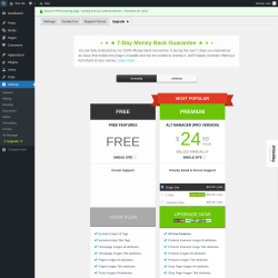 Page screenshot: Settings → Alt Manager → Upgrade  ➤