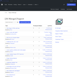 Page screenshot: Settings → Alt Manager → Support Forum