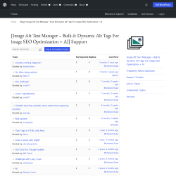 Page screenshot: Settings → Alt Manager → Support Forum