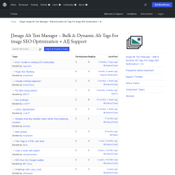 Page screenshot: Settings → Alt Manager → Support Forum