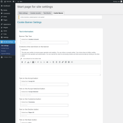 Page screenshot: Alt Site Settings &rarr; Cookie Banner