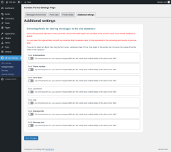 Page screenshot: Alt Site Settings &rarr; Contact forms &rarr; Additional settings