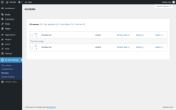 Page screenshot: Alt Site Settings &rarr; Reviews