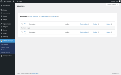 Page screenshot: Alt Site Settings &rarr; Reviews