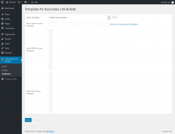 Page screenshot: Associates Link Builder → Templates