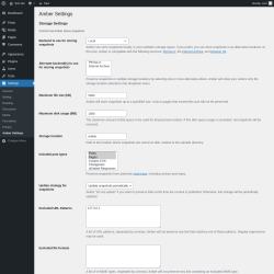 Page screenshot: Settings &rarr; Amber Settings