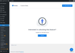 Page screenshot: Amelia &rarr; Custom Fields