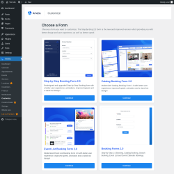 Page screenshot: Amelia &rarr; Customize